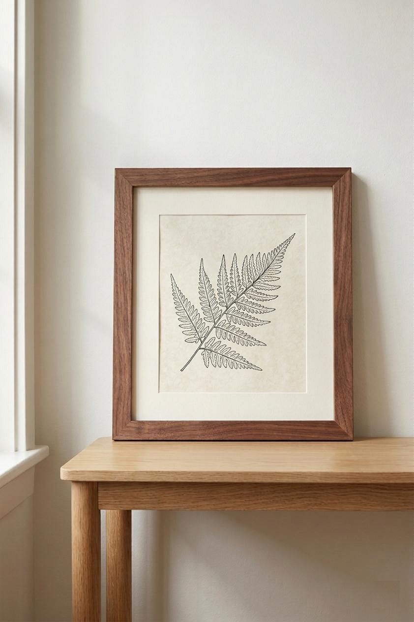 Walnut Hardwood Picture Frame