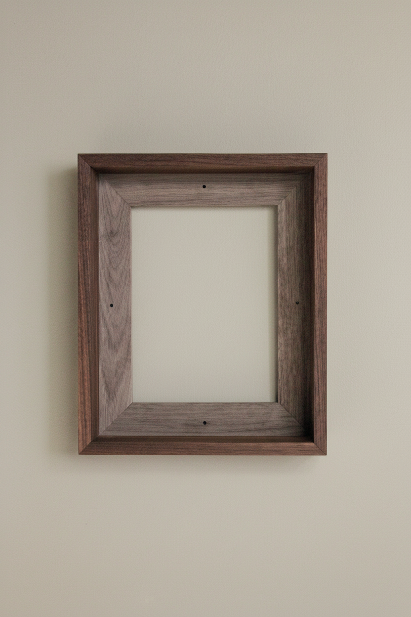 Walnut Hardwood Floater Frame