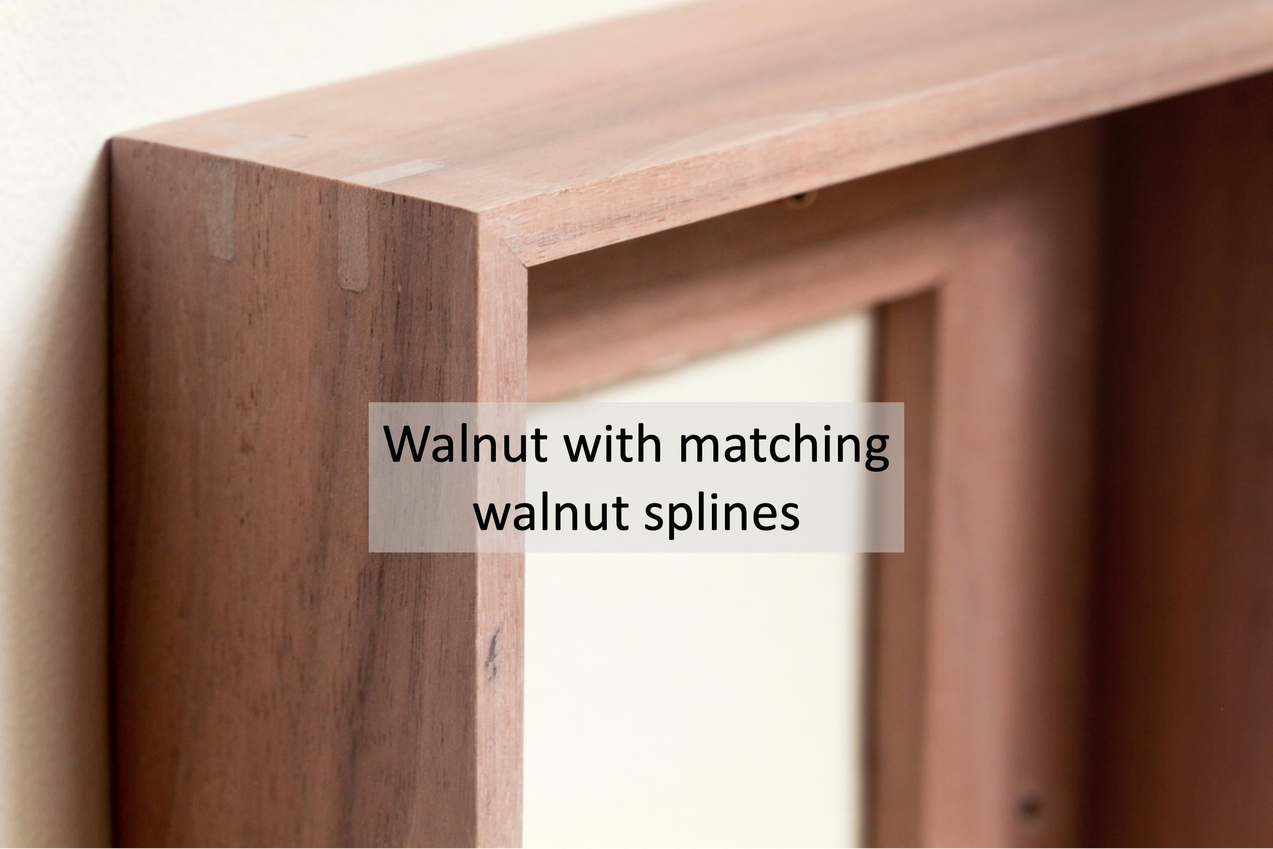 Walnut Hardwood Floater Frame
