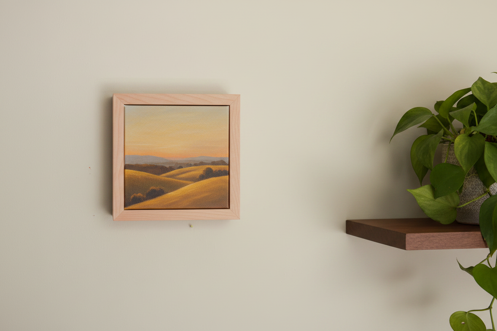 Maple Frame with Art