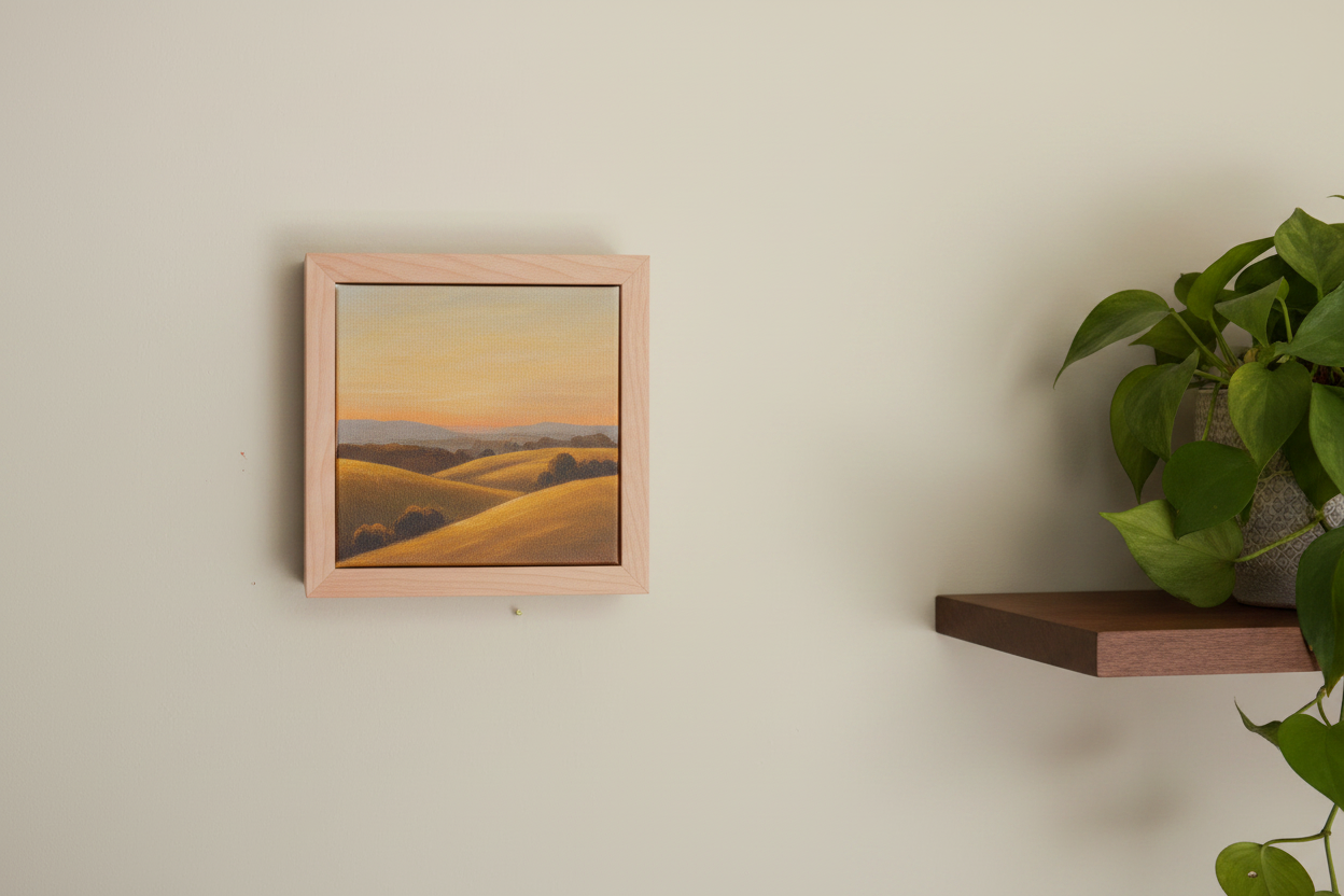 Maple Frame with Art