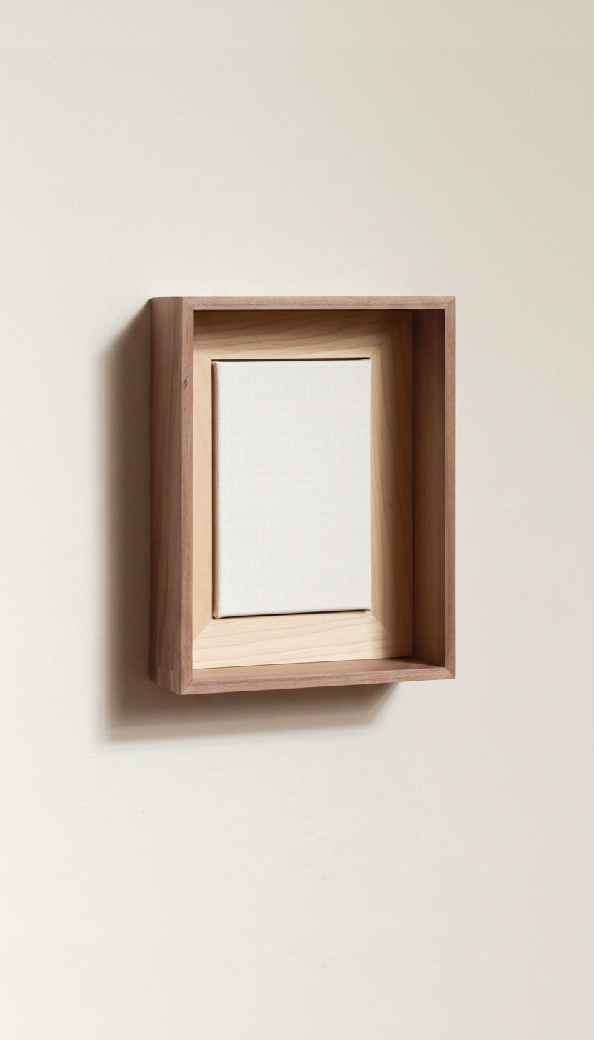 Walnut Hardwood Floater Frame